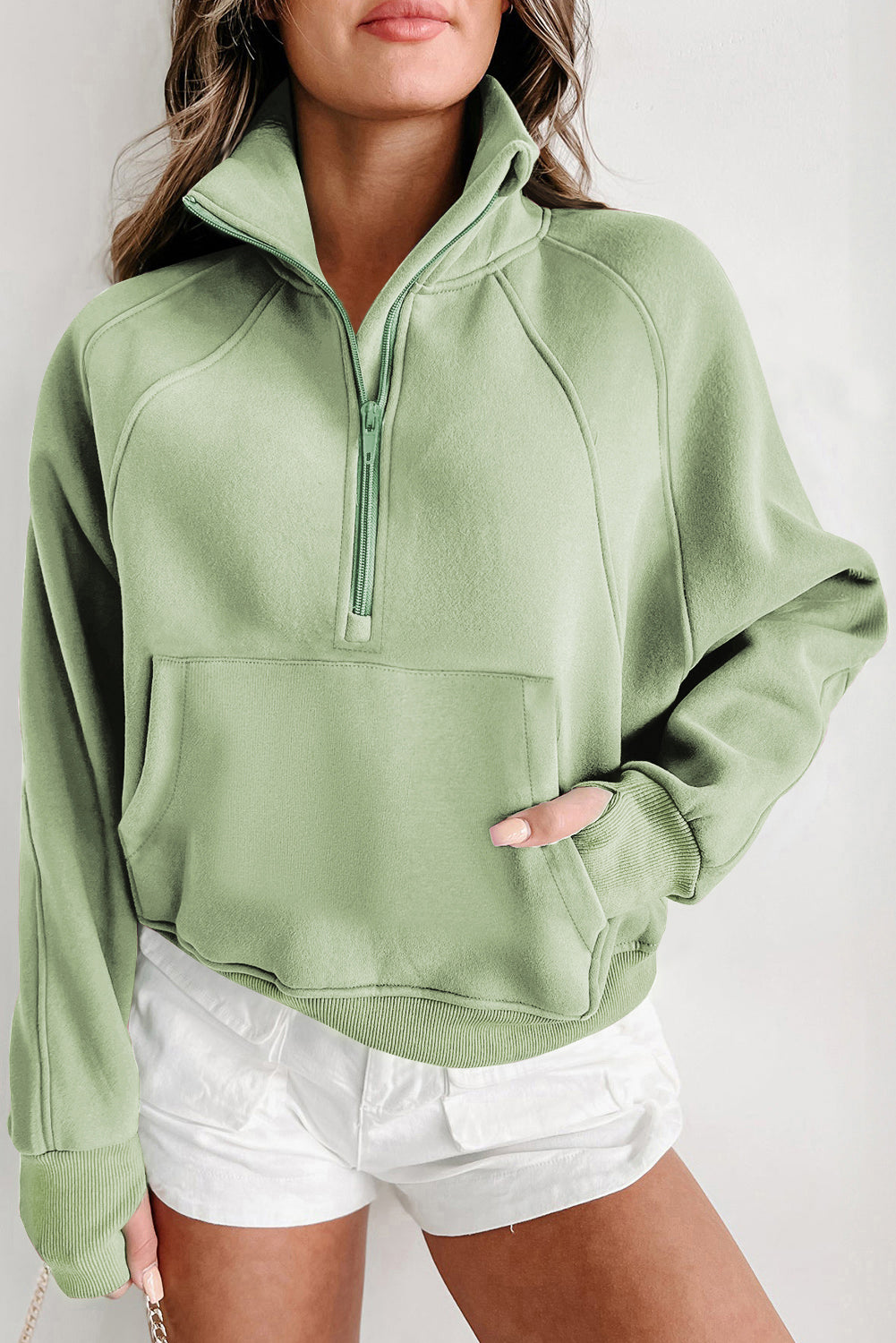 Fleece Lined Zip-Up Sweatshirt