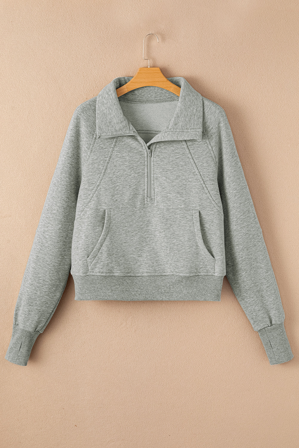 Fleece Lined Zip-Up Sweatshirt