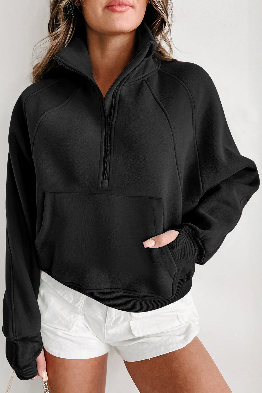 Fleece Lined Zip-Up Sweatshirt