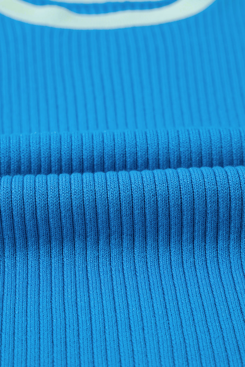 Colorblock Edge Ribbed Tank Top