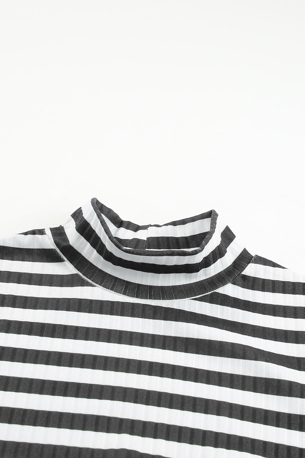 Stripe Ribbed Long Sleeve Tee