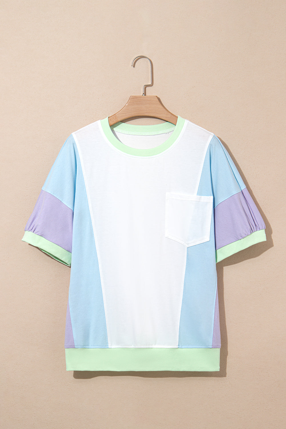 Colorblock Chest Pocket T-Shirt