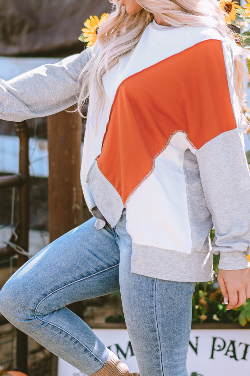 Colorblock Long Sleeve Top
