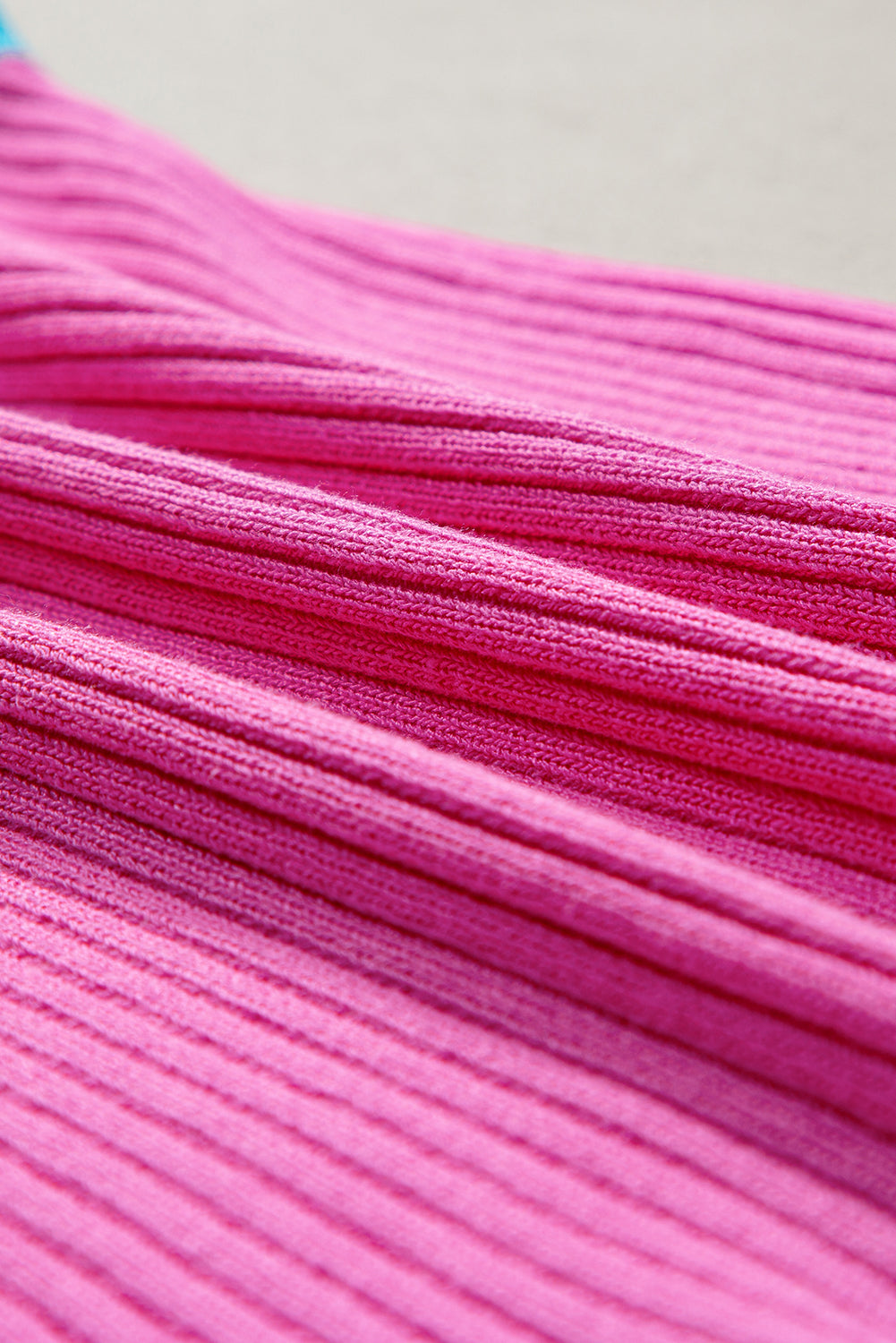 Colorblock Edge Ribbed Tank Top