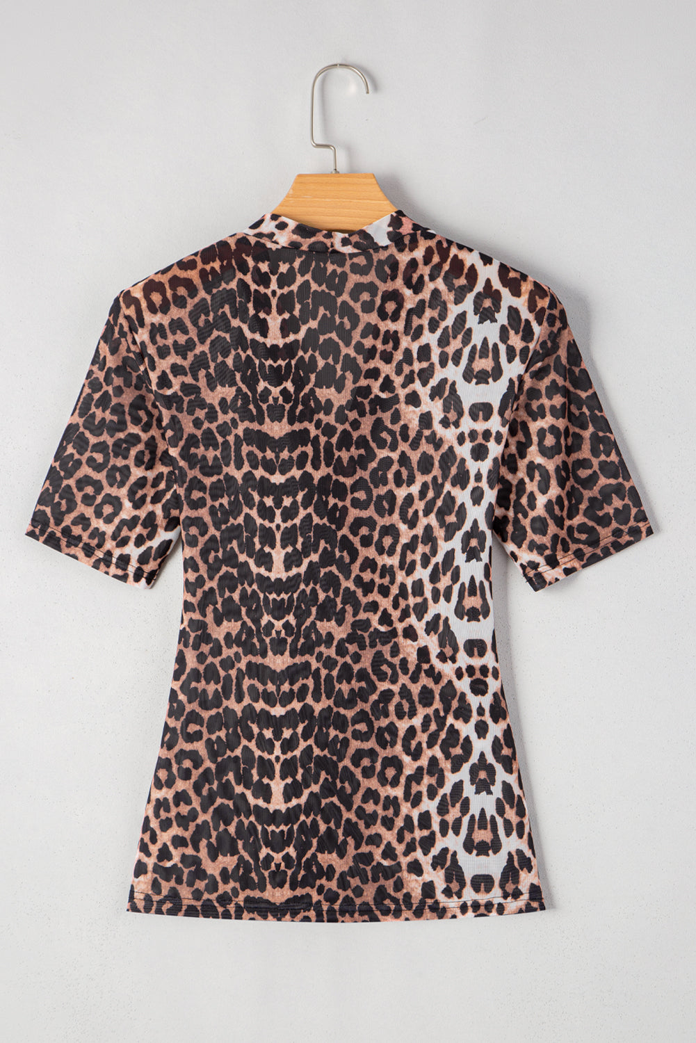 Leopard Wrap V-Neck Top