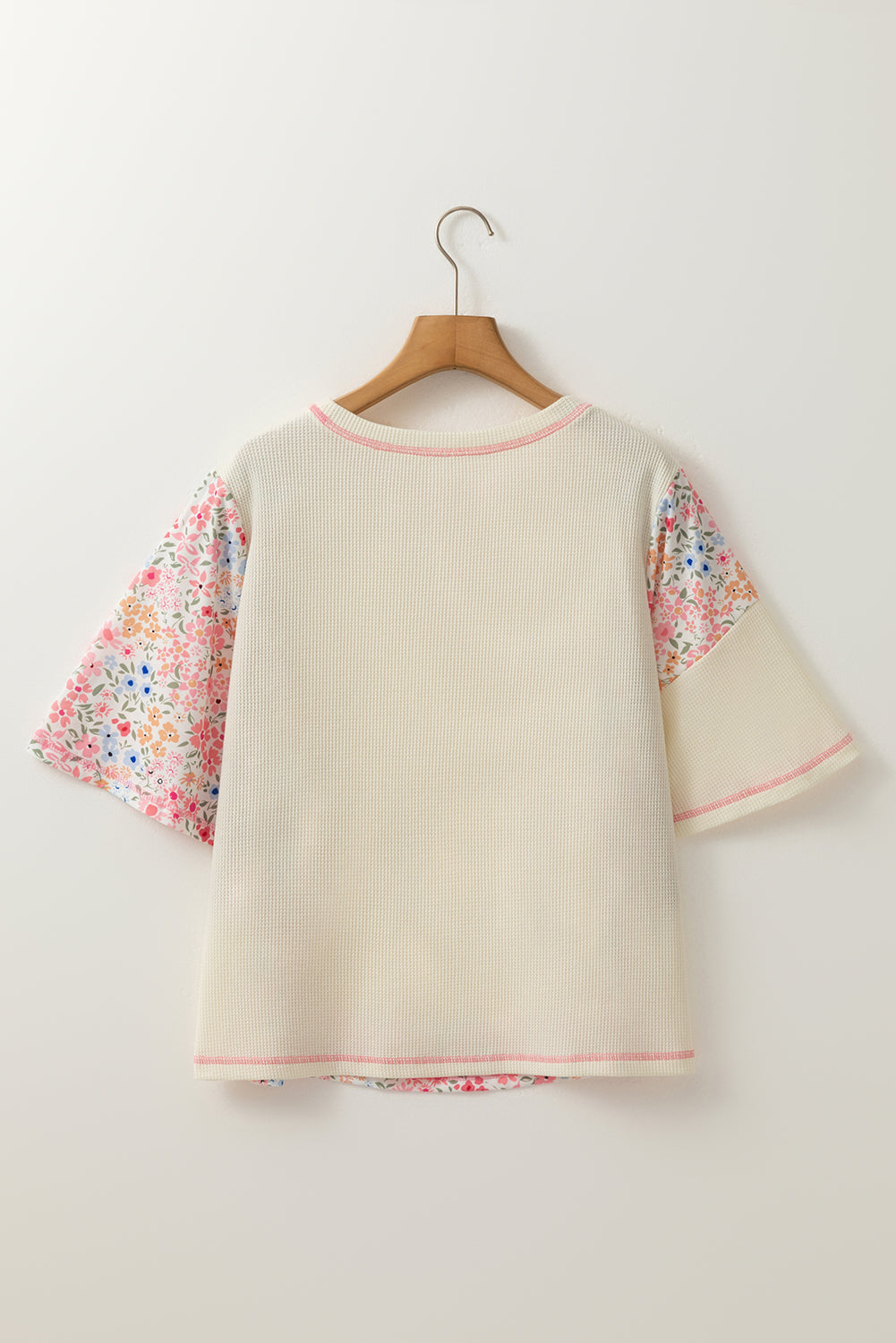 Floral Patchwork Chest Pocket T-Shirt