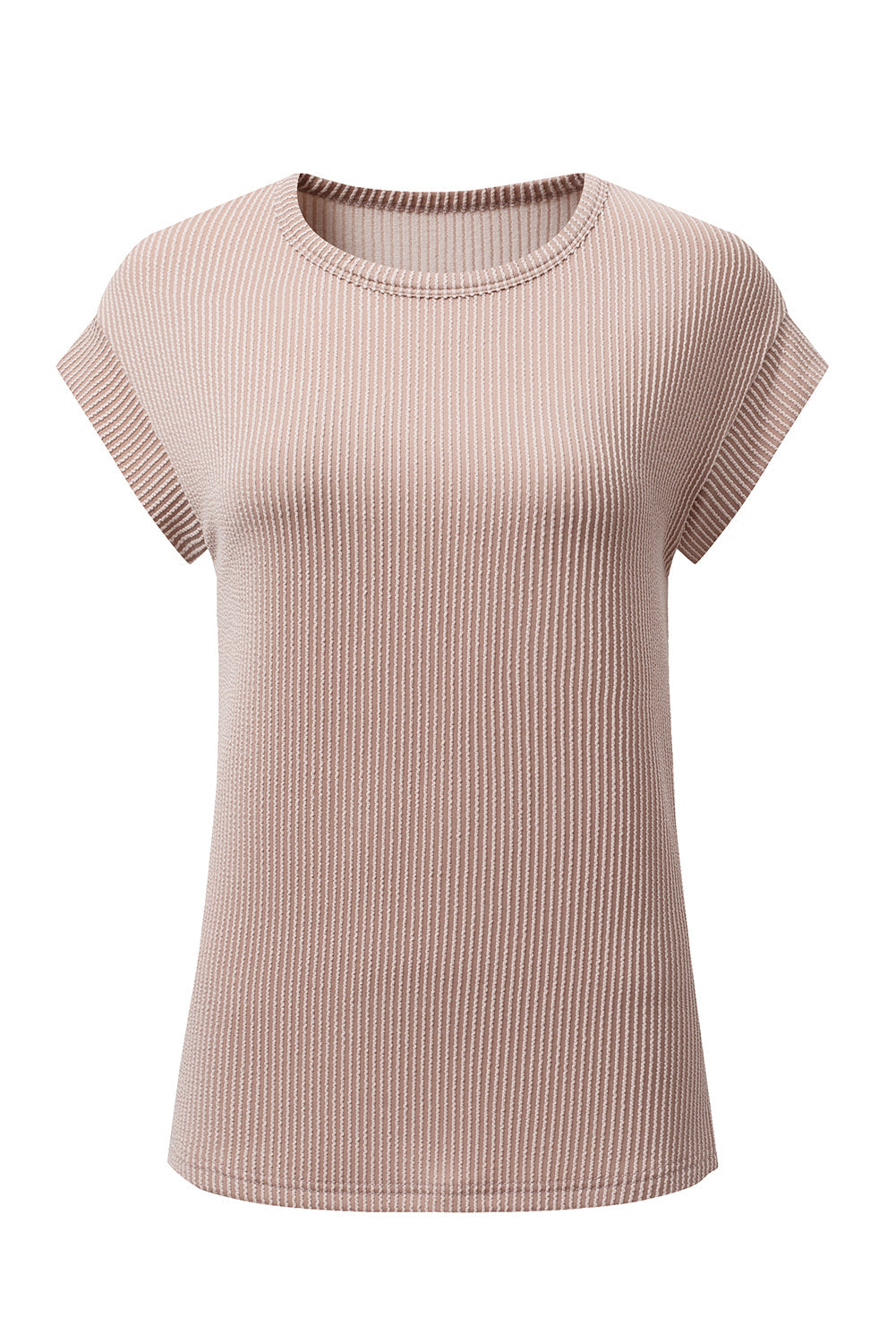 Corded Knit Wide Sleeve T-Shirt