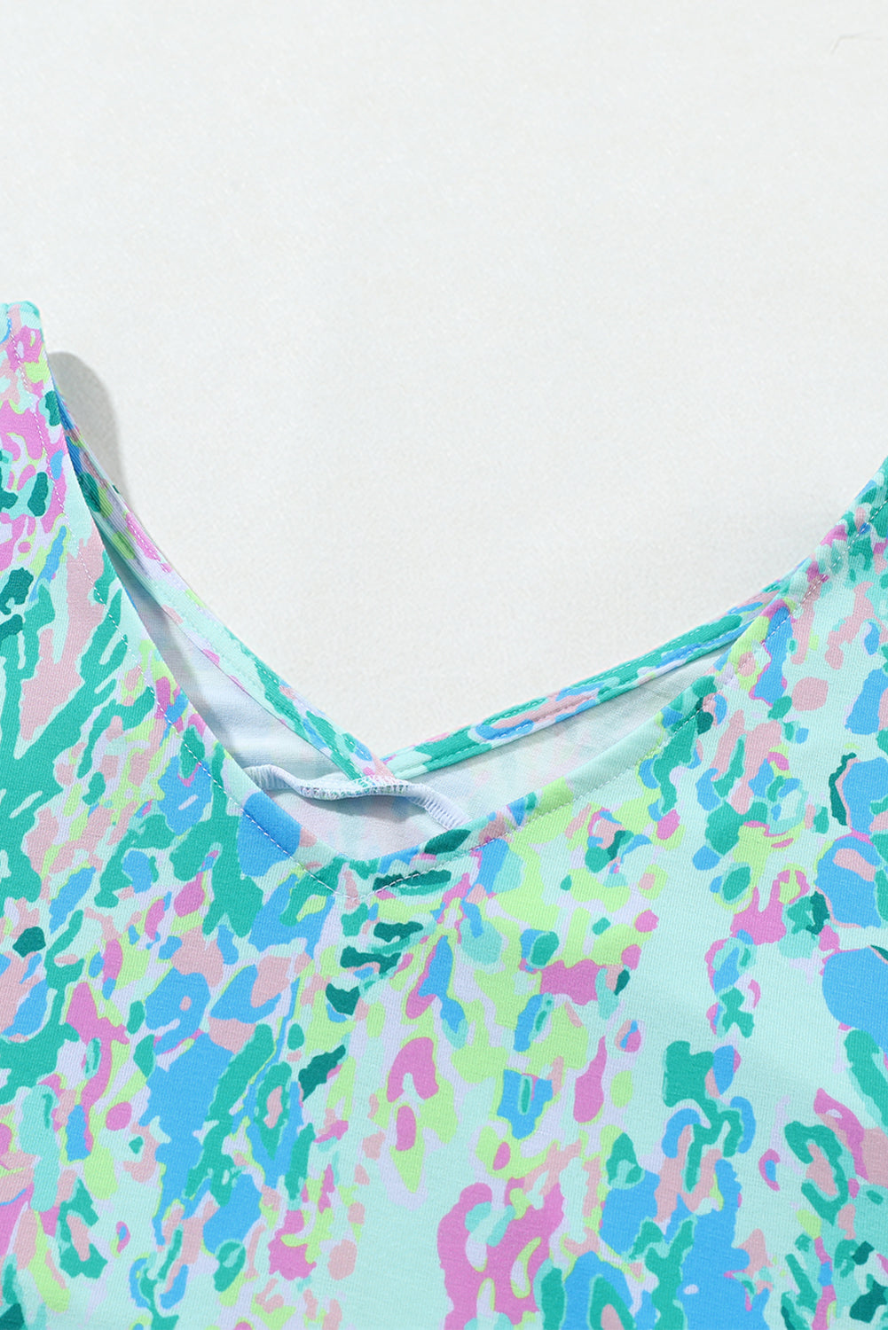 Floral Short Sleeve V-Neck Tee