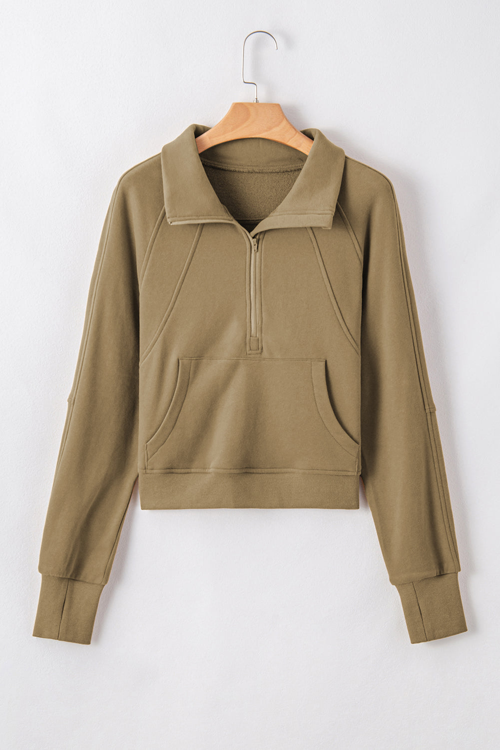 Fleece Lined Zip-Up Sweatshirt
