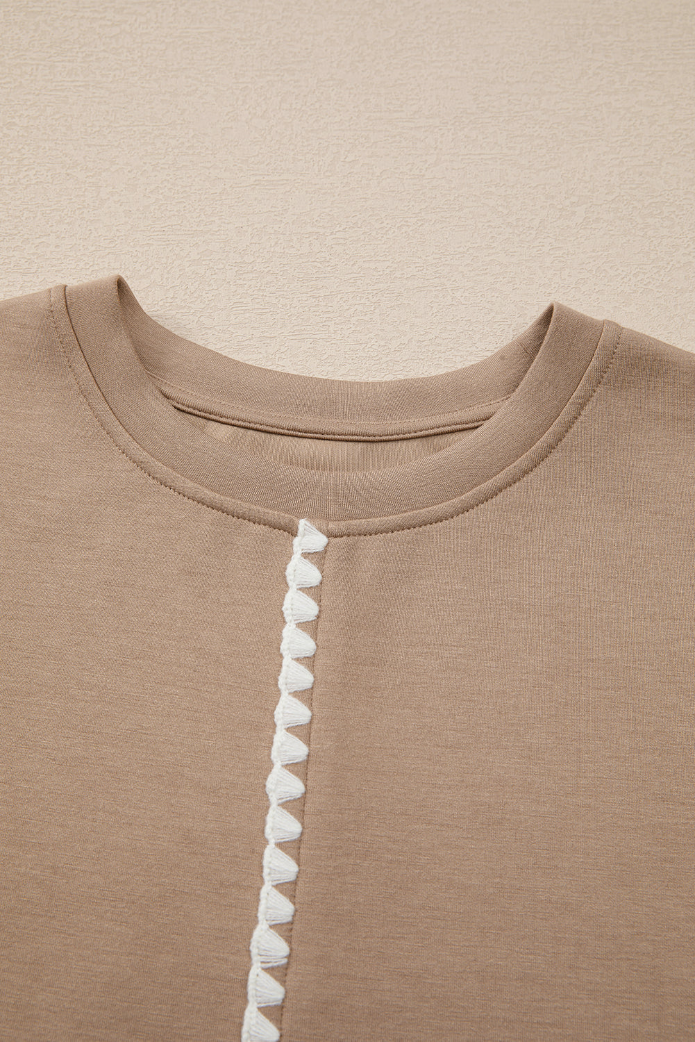 Ric-Rac Contrast Trim T-Shirt
