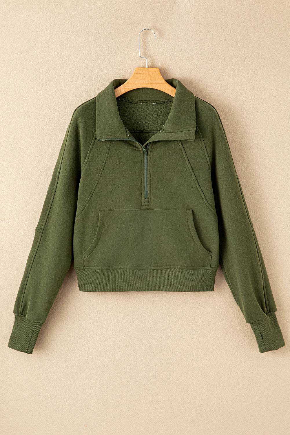 Fleece Lined Zip-Up Sweatshirt