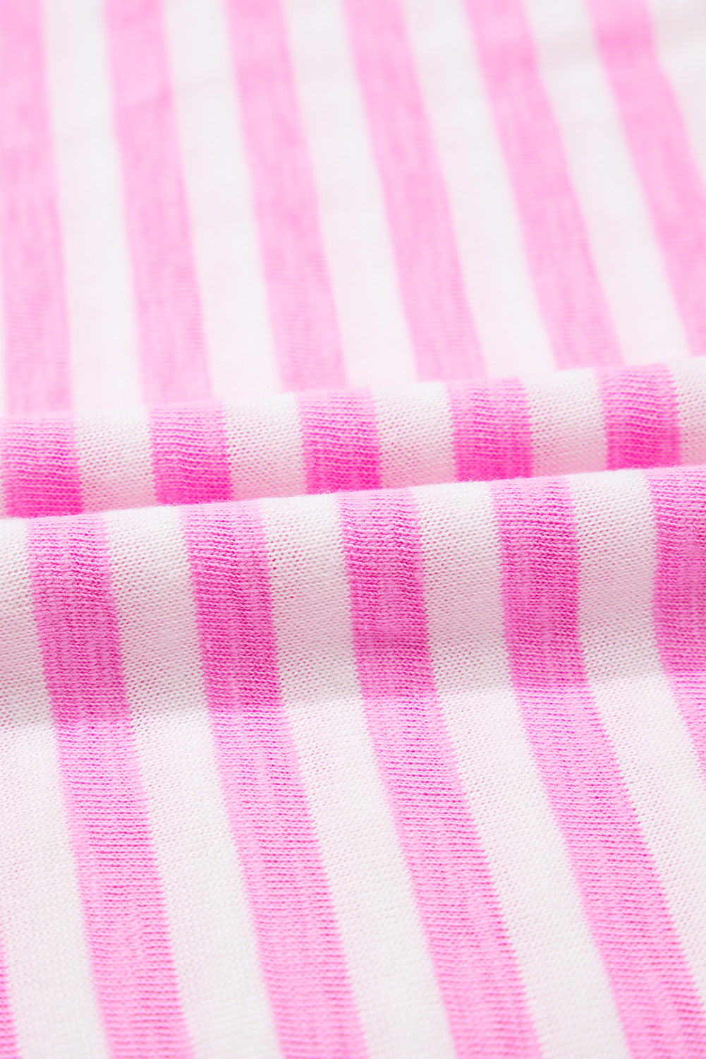 Stripe V-Neck Ruffle Sleeve Top