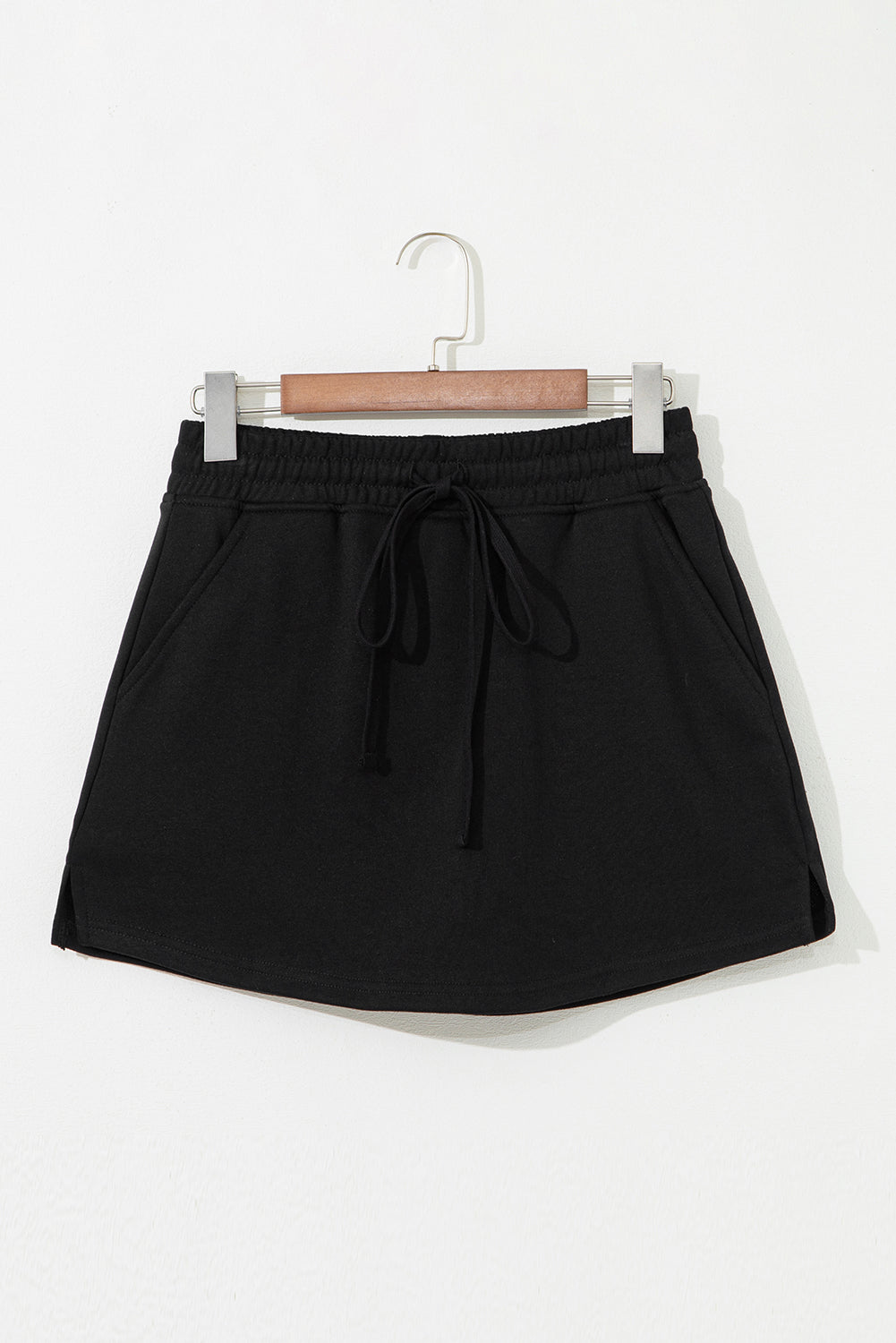 French Terry Drawstring Mini Skort