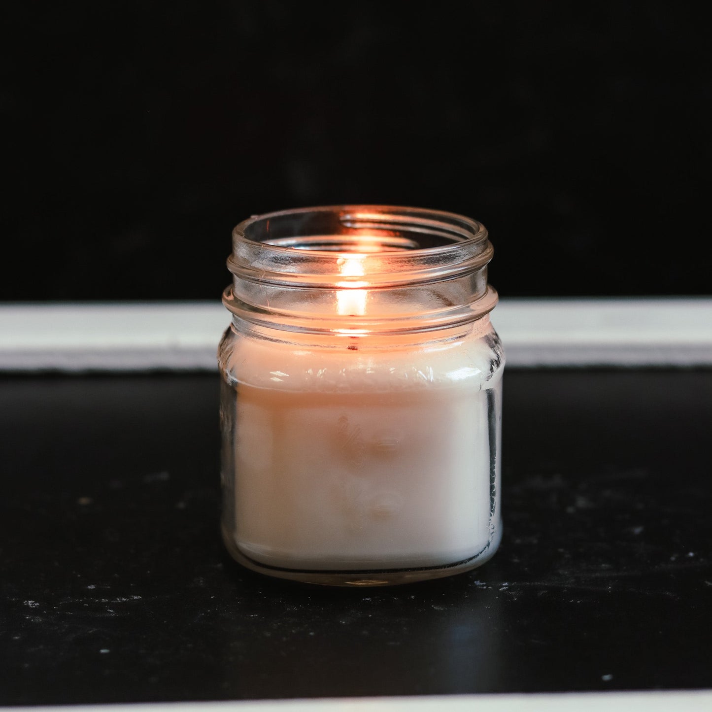 6.5 oz Mason Jar Soy Candle - Pumpkin Souffle