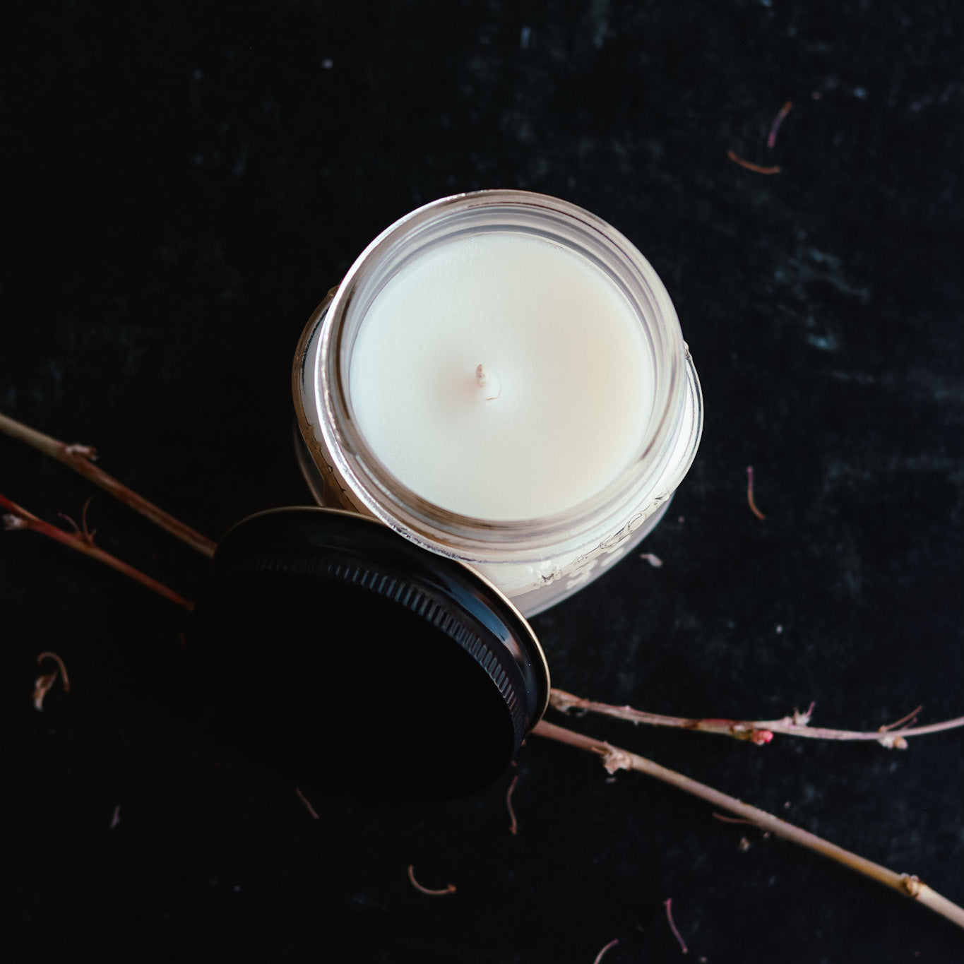 6.5 oz Mason Jar Soy Candle - Molten Lava