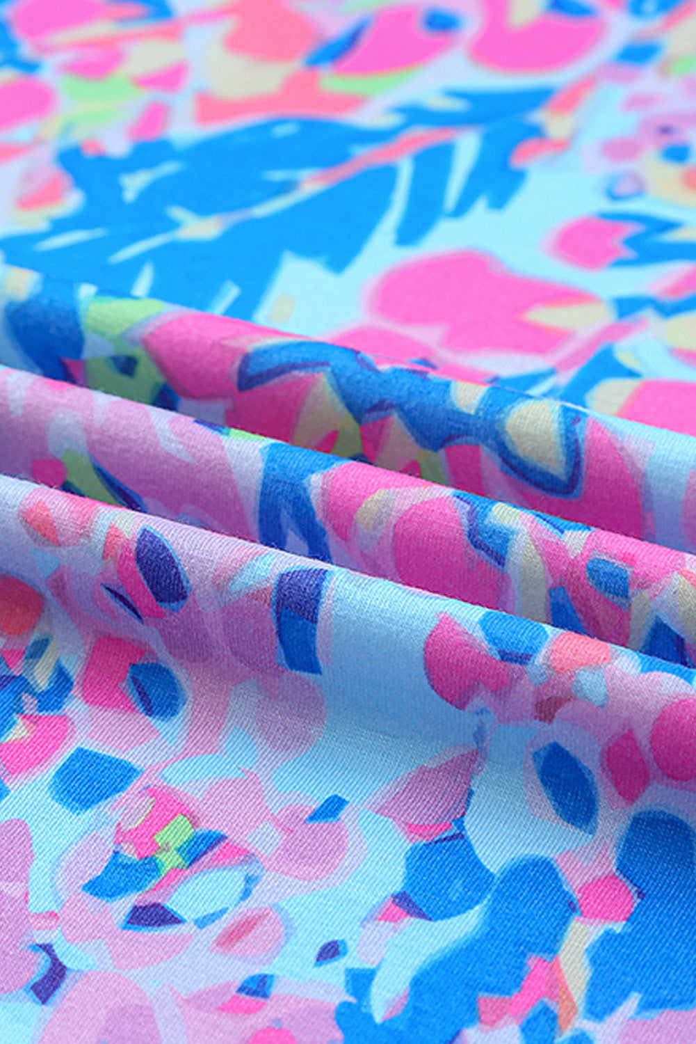 Floral Short Sleeve V-Neck Tee