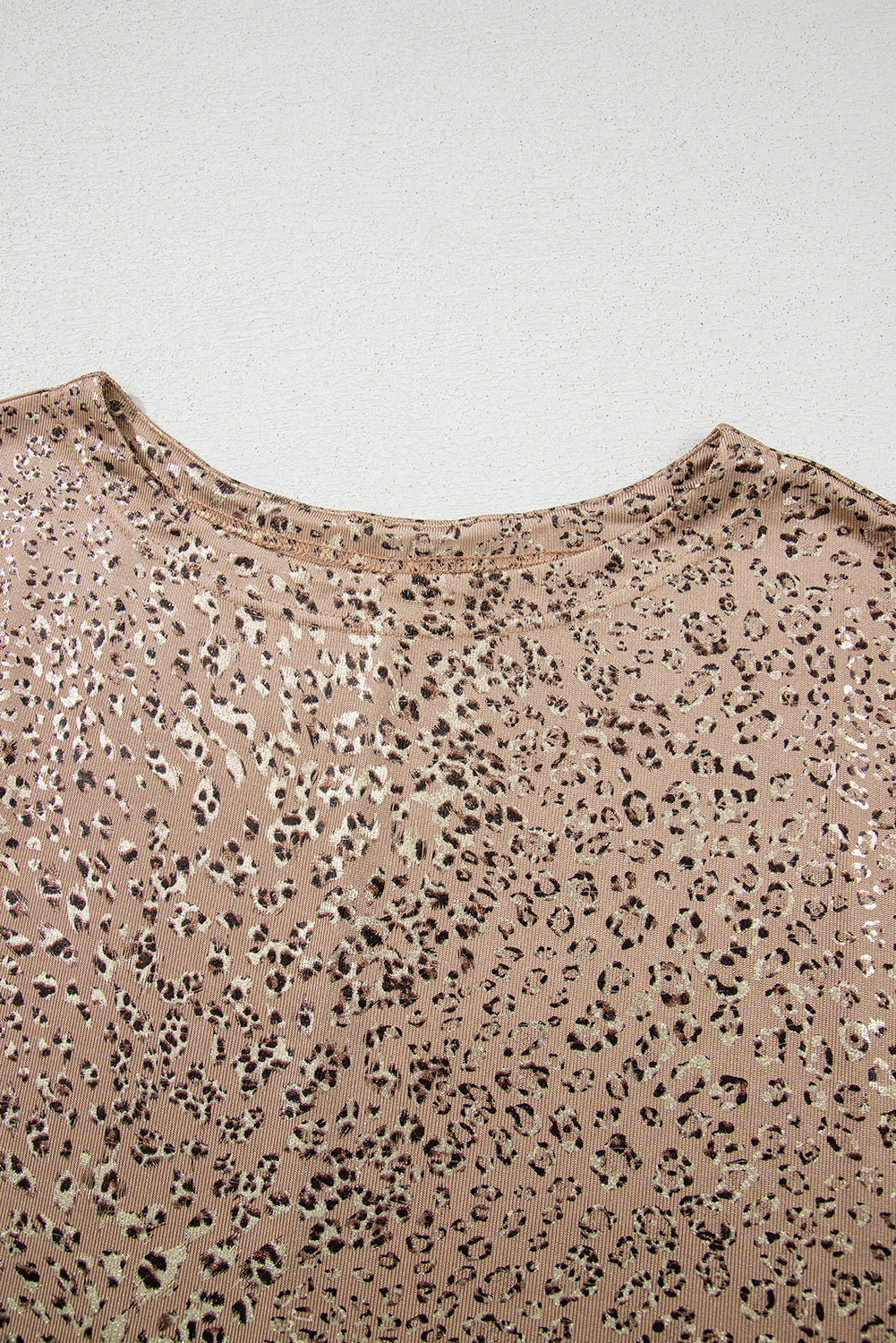 Leopard Shimmer Dolman Sleeve T-Shirt