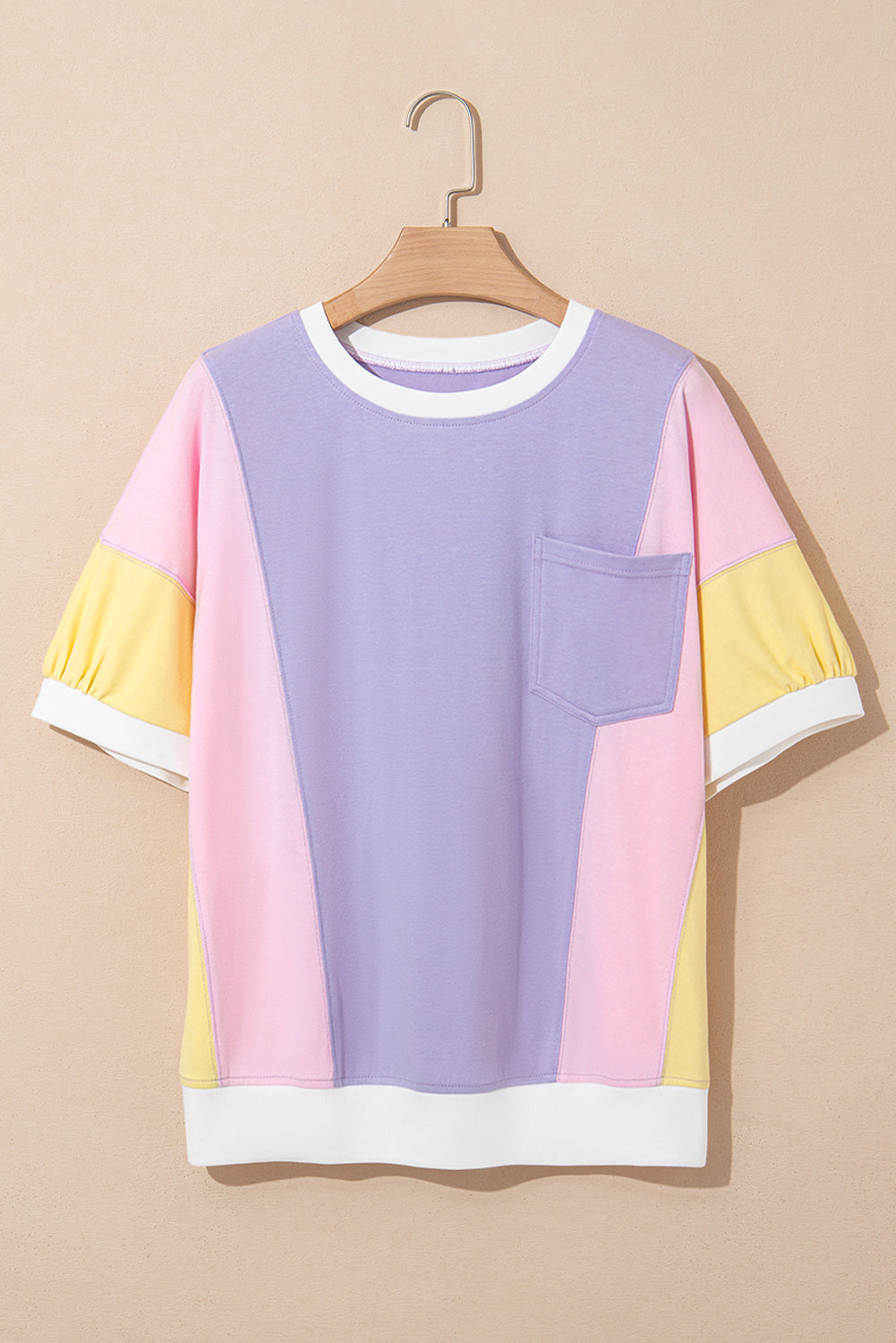 Colorblock Chest Pocket T-Shirt
