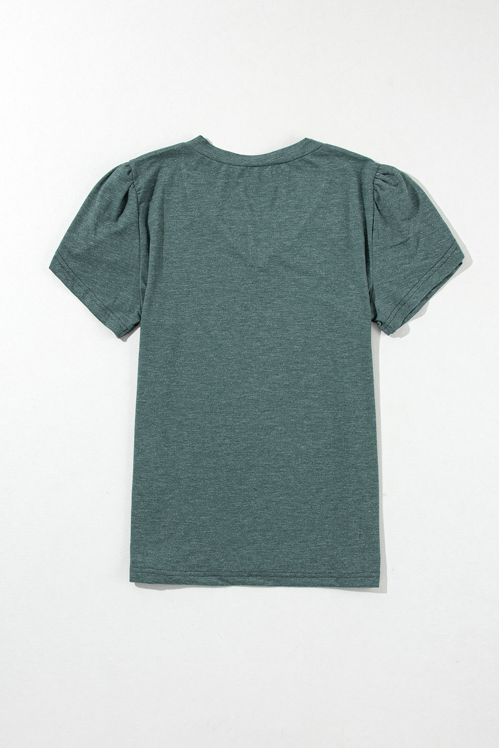 Heathered Petal Sleeve V-Neck T-Shirt