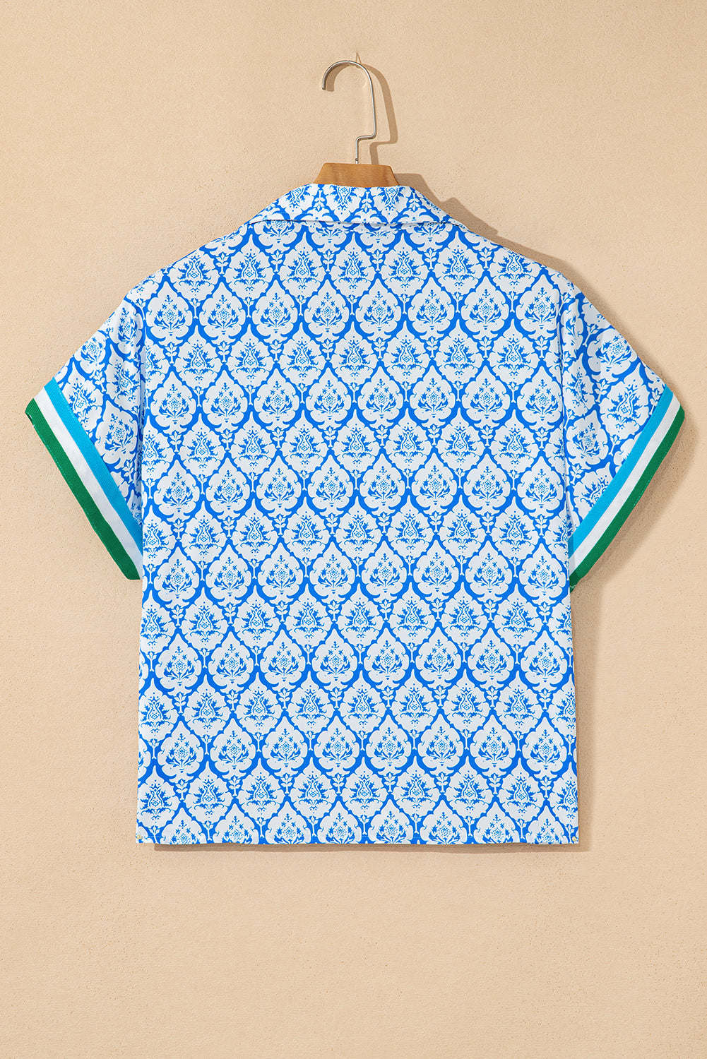 Western Half Zip Collared Blouse