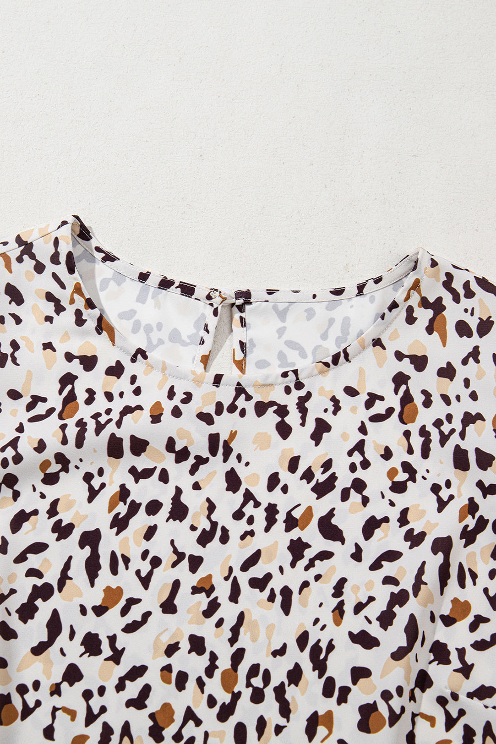 Leopard Flutter Sleeve Mini Dress