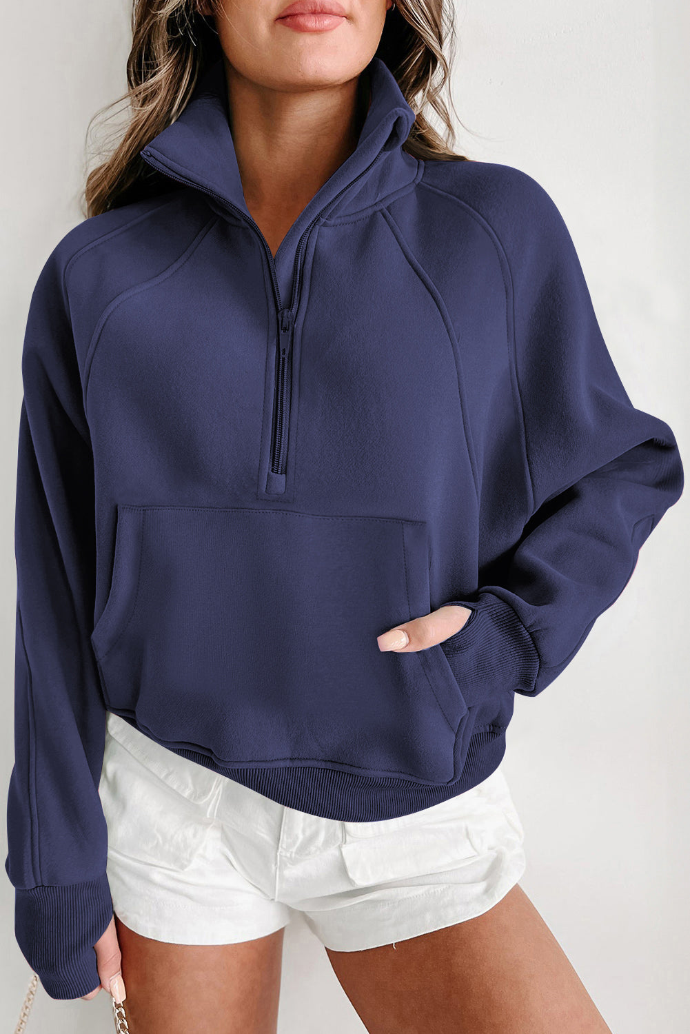 Fleece Lined Zip-Up Sweatshirt