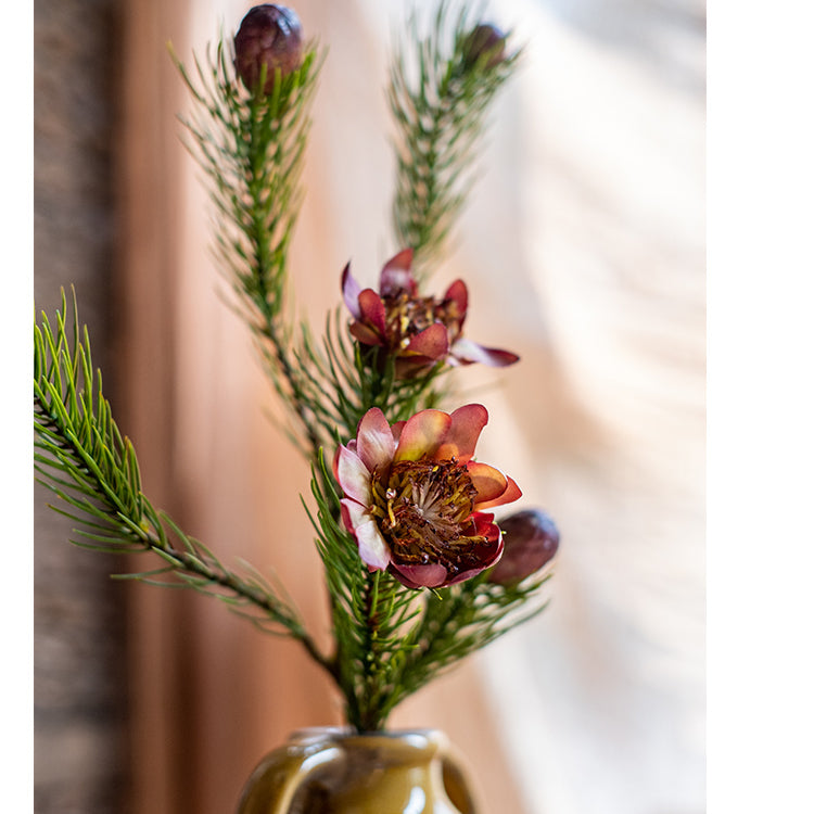 Artificial Pine Needle Flower Stem 26" Tall