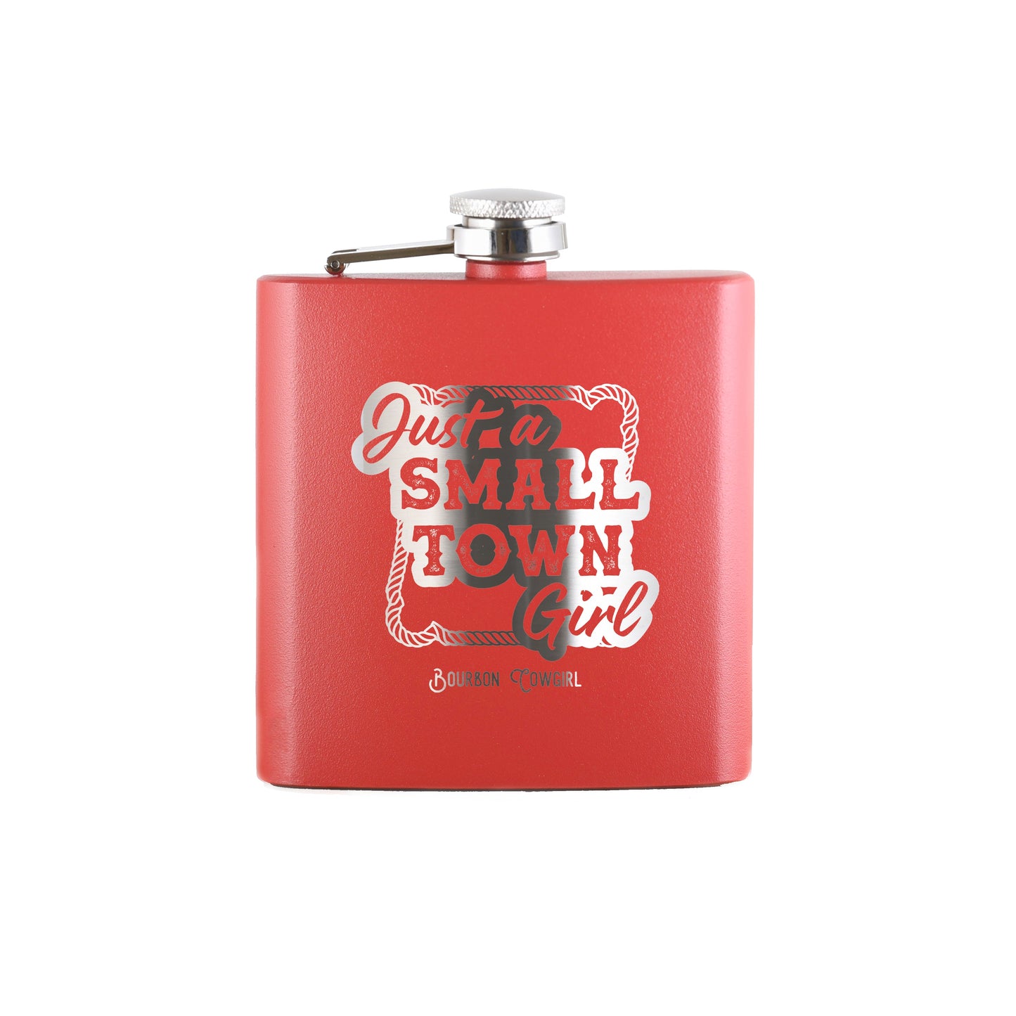 Just a Small Town Girl Flask Gift - Bourbon Cowgirl