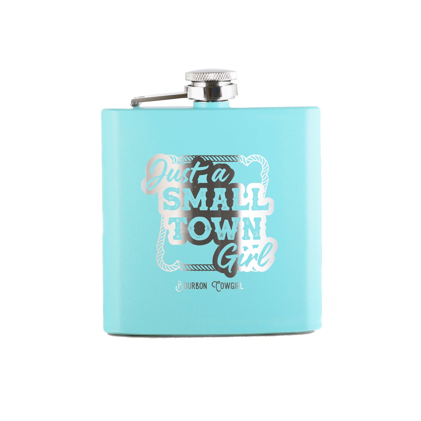 Just a Small Town Girl Flask Gift - Bourbon Cowgirl