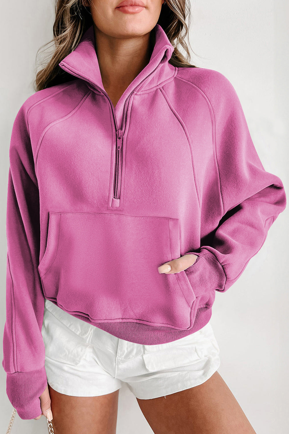 Fleece Lined Zip-Up Sweatshirt