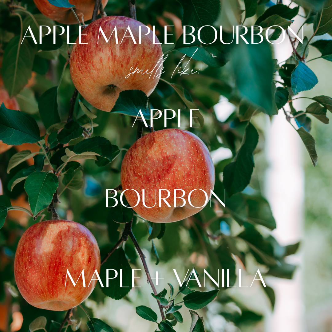 6.5 oz Mason Jar Soy Candle - Apple Maple Bourbon