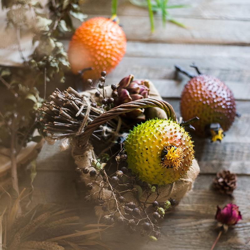 Artificial Fruit Thorn Pear Randomly Picked Set of 3