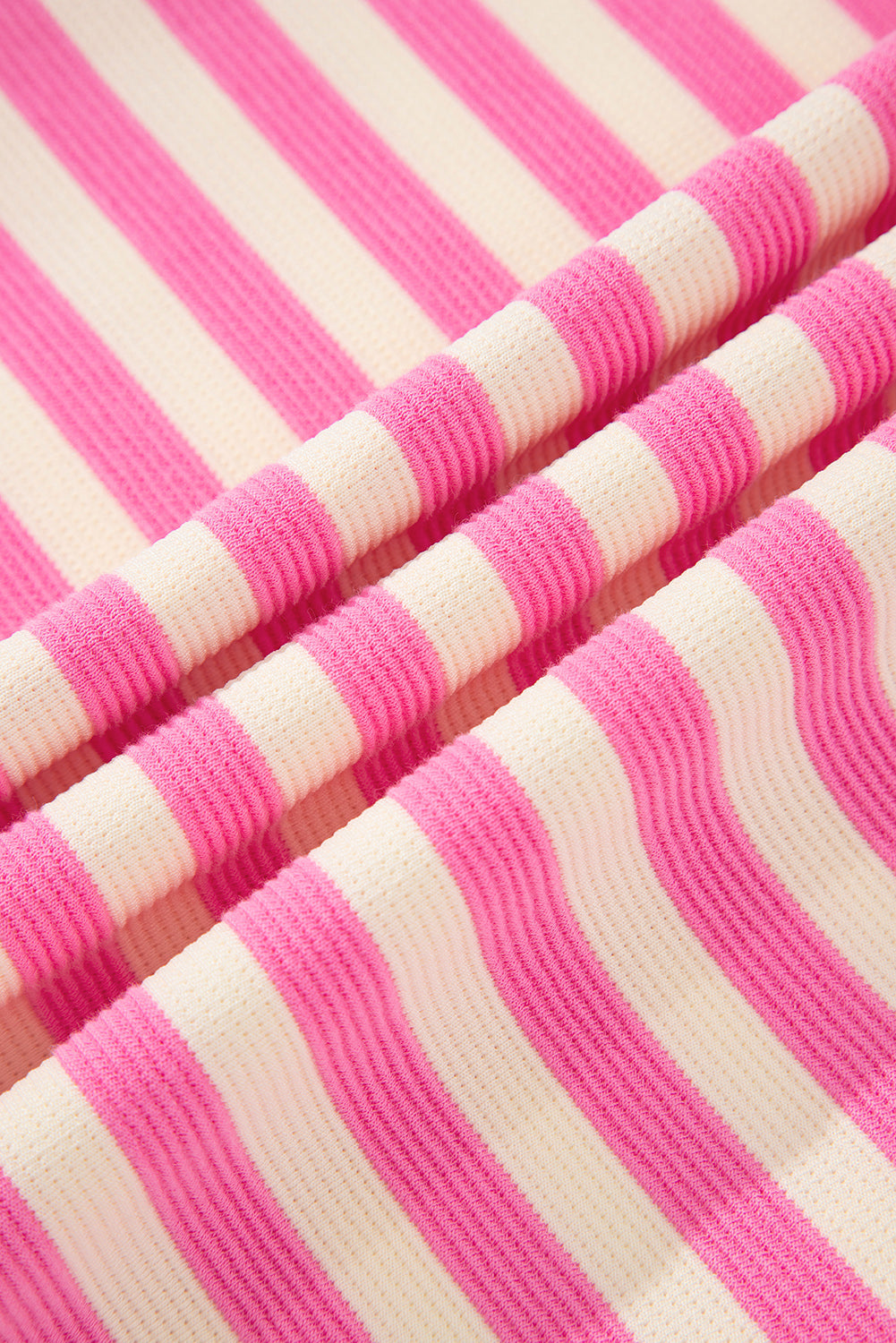 Stripe Contrast Collared V-Neck Dress