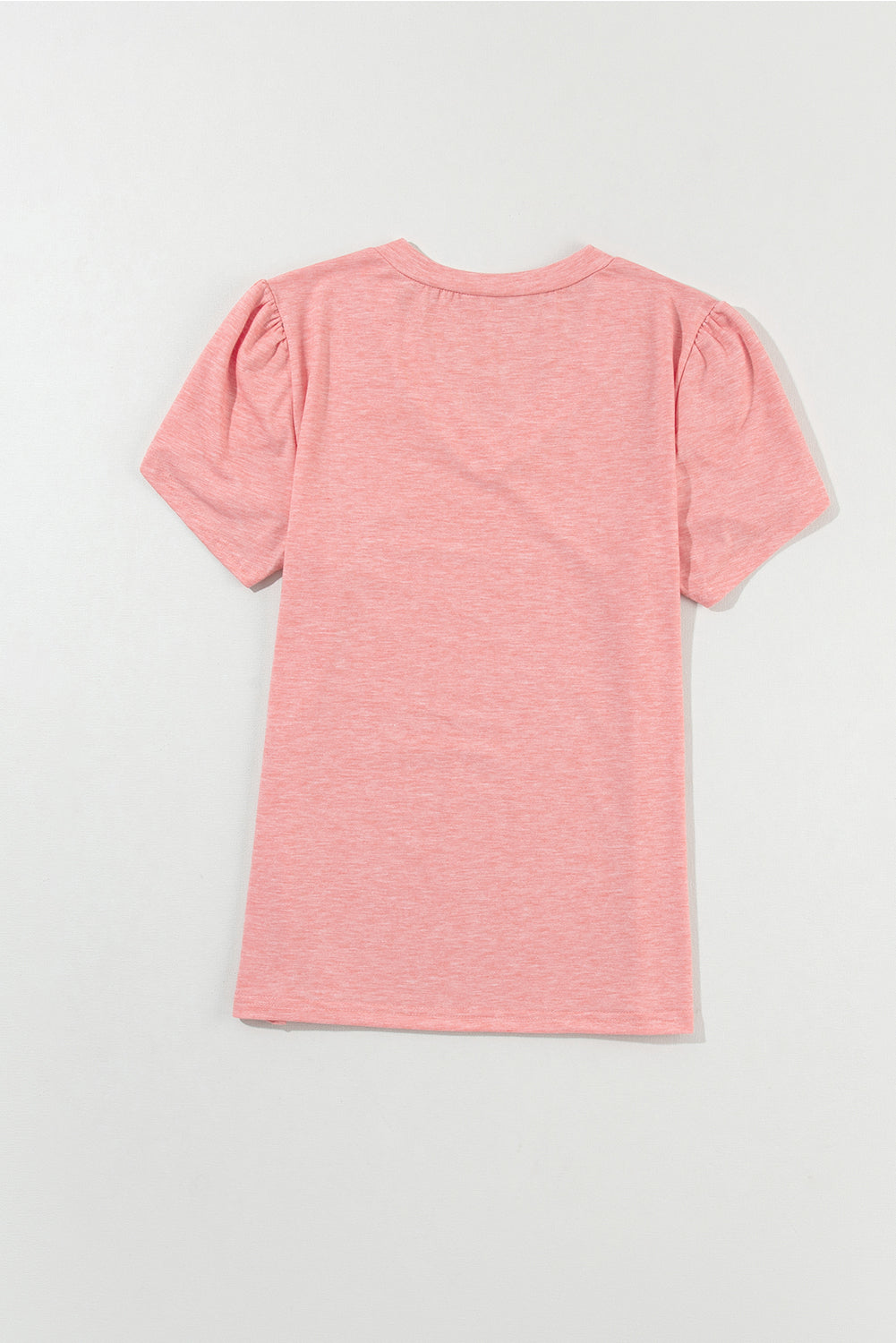 Heathered Petal Sleeve V-Neck T-Shirt