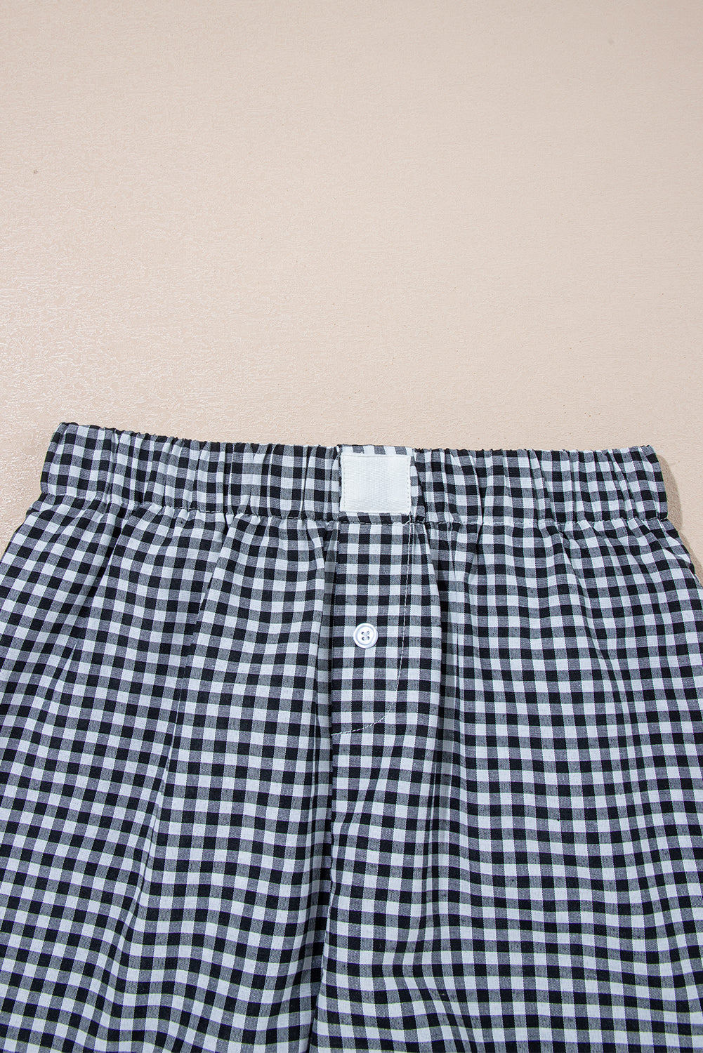 Gingham High Waist Shorts