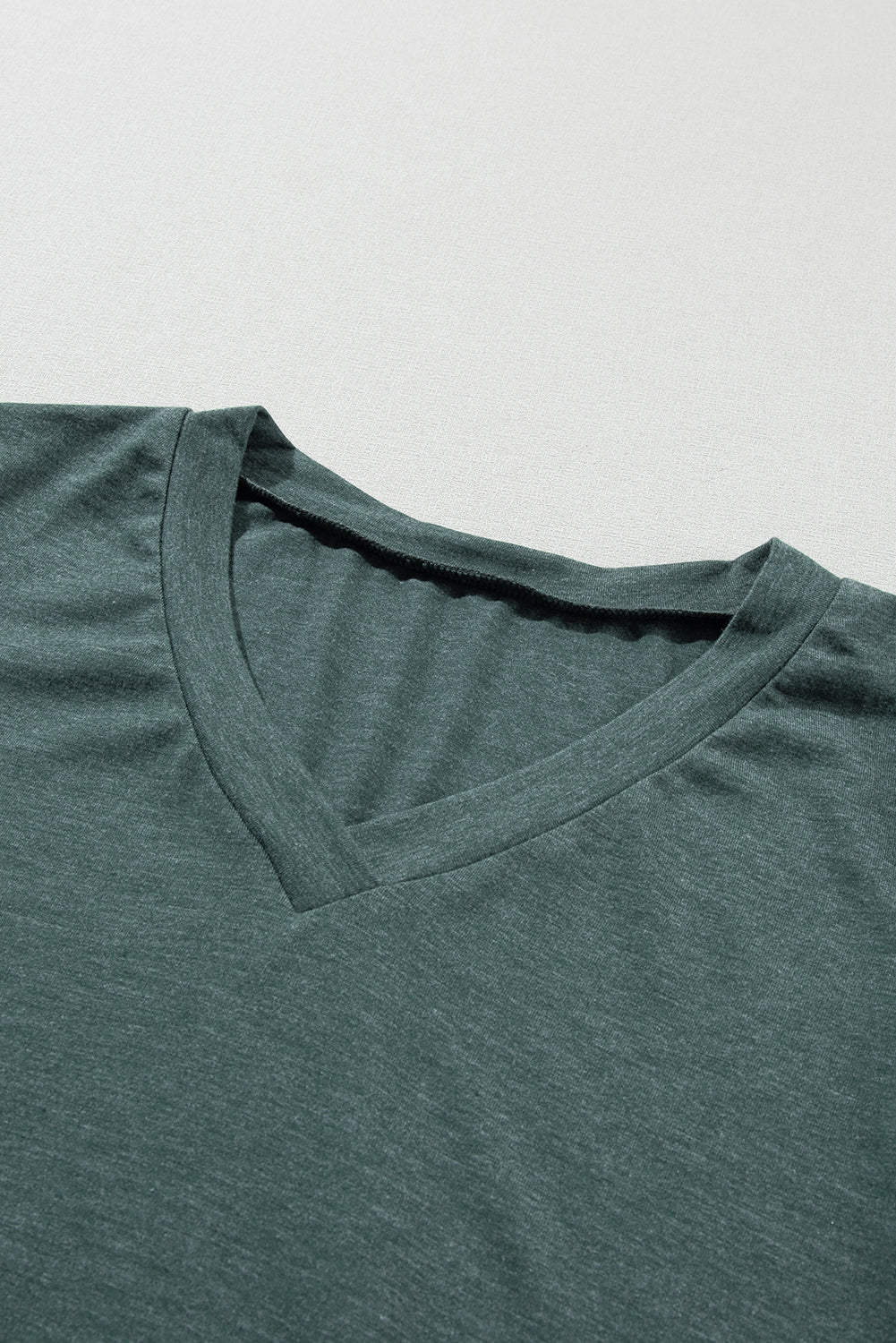 Heathered Petal Sleeve V-Neck T-Shirt
