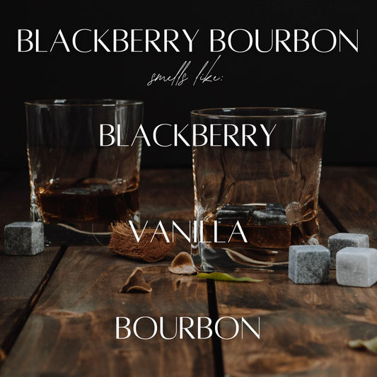 Blackberry Bourbon - 7 Wick White Wood Dough Bowl Soy Candle