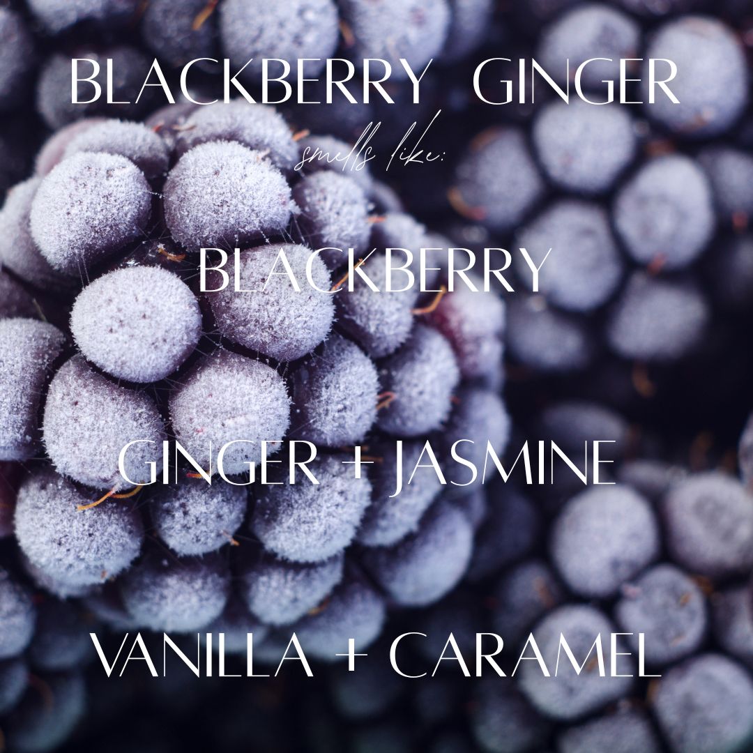 6.5 oz Mason Jar Soy Candle - Blackberry Ginger