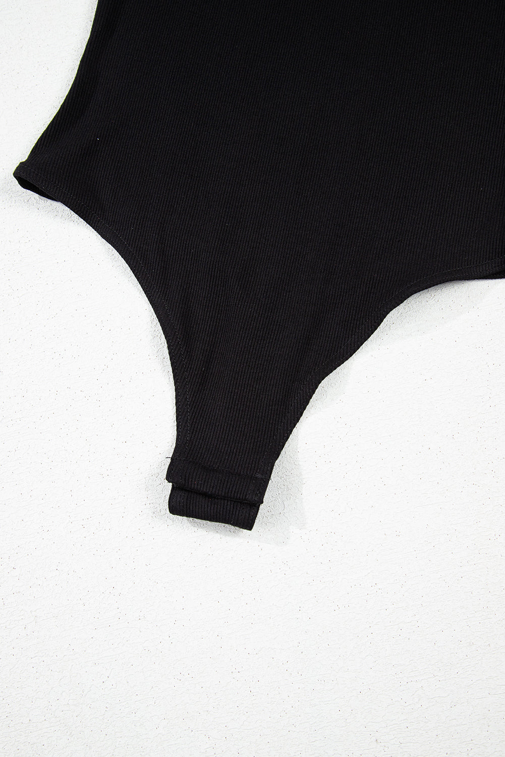 Leatherette Patchwork Ruffle Sleeve Bodysuit