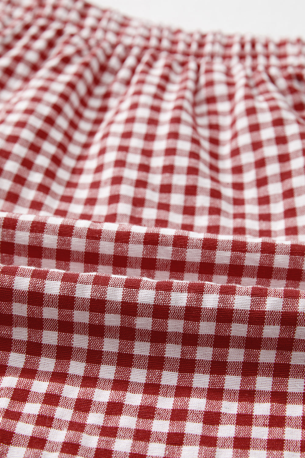 Gingham High Waist Shorts