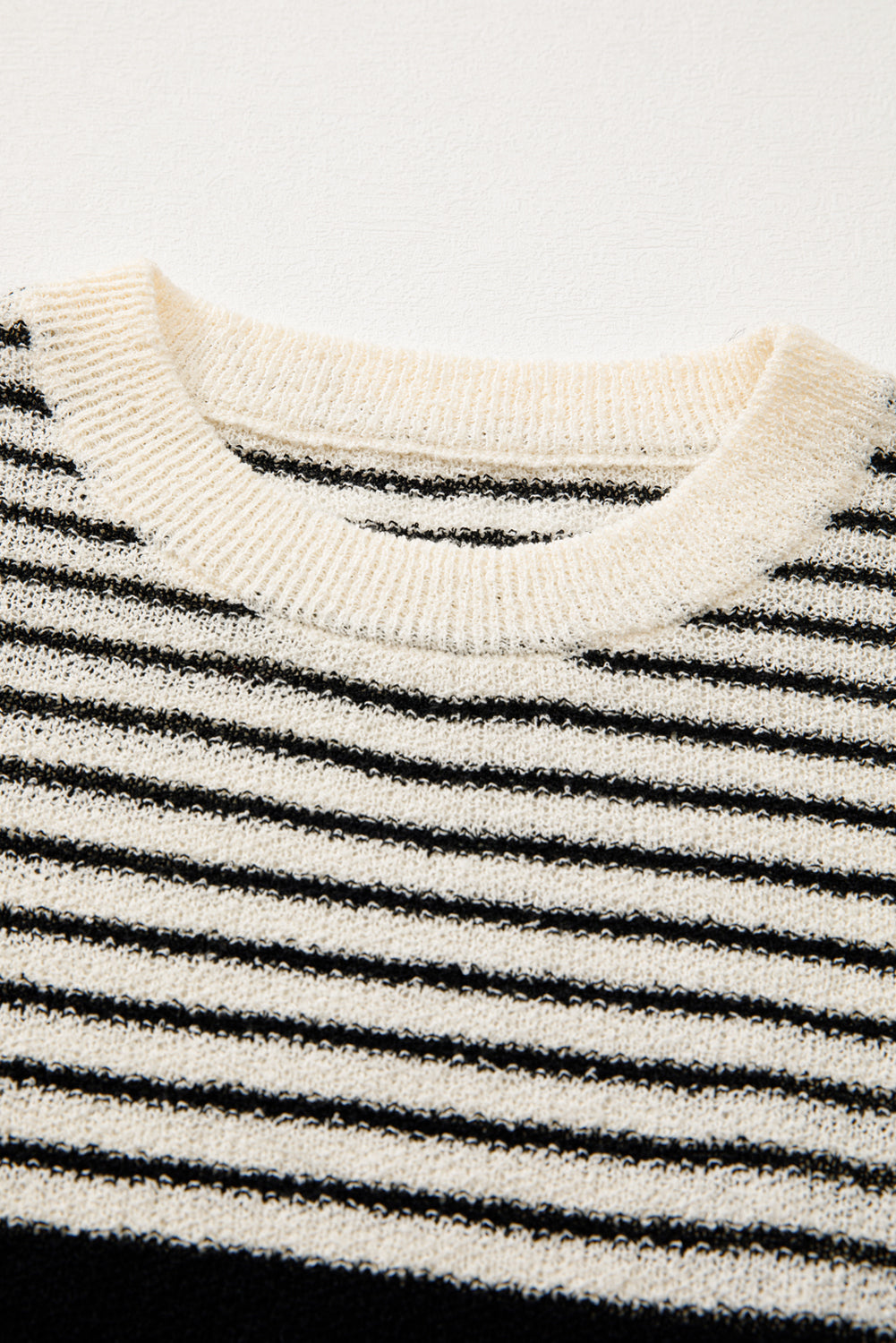 Stripe Sleeveless Sweater Top