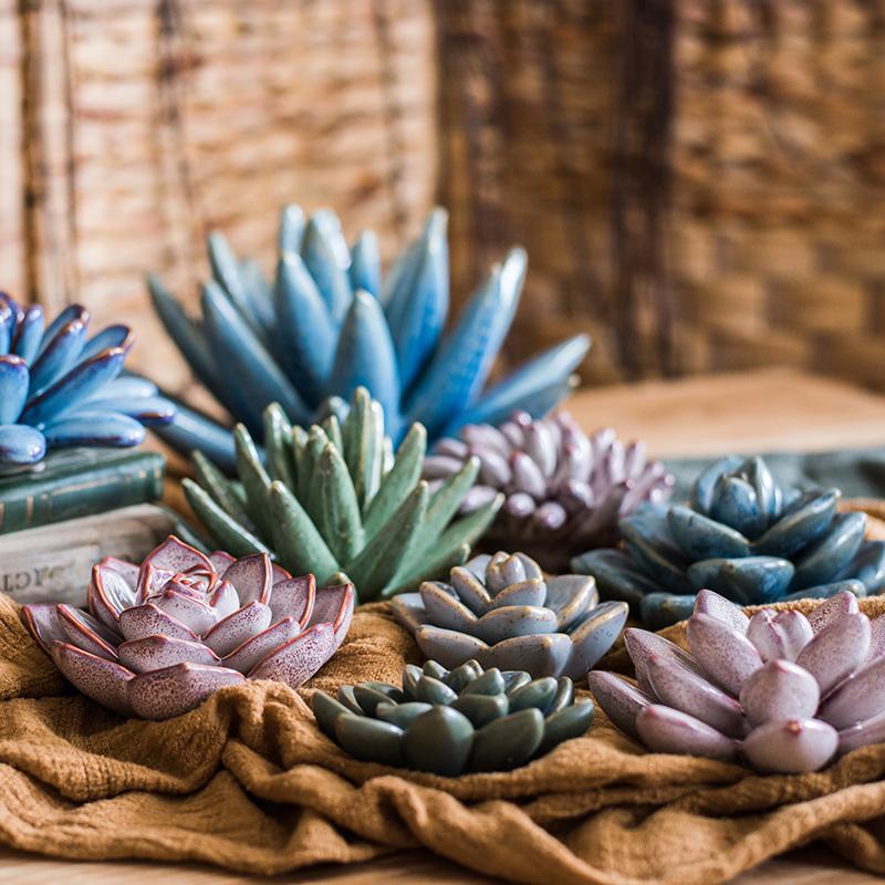 Ceramic Floral Table Accents