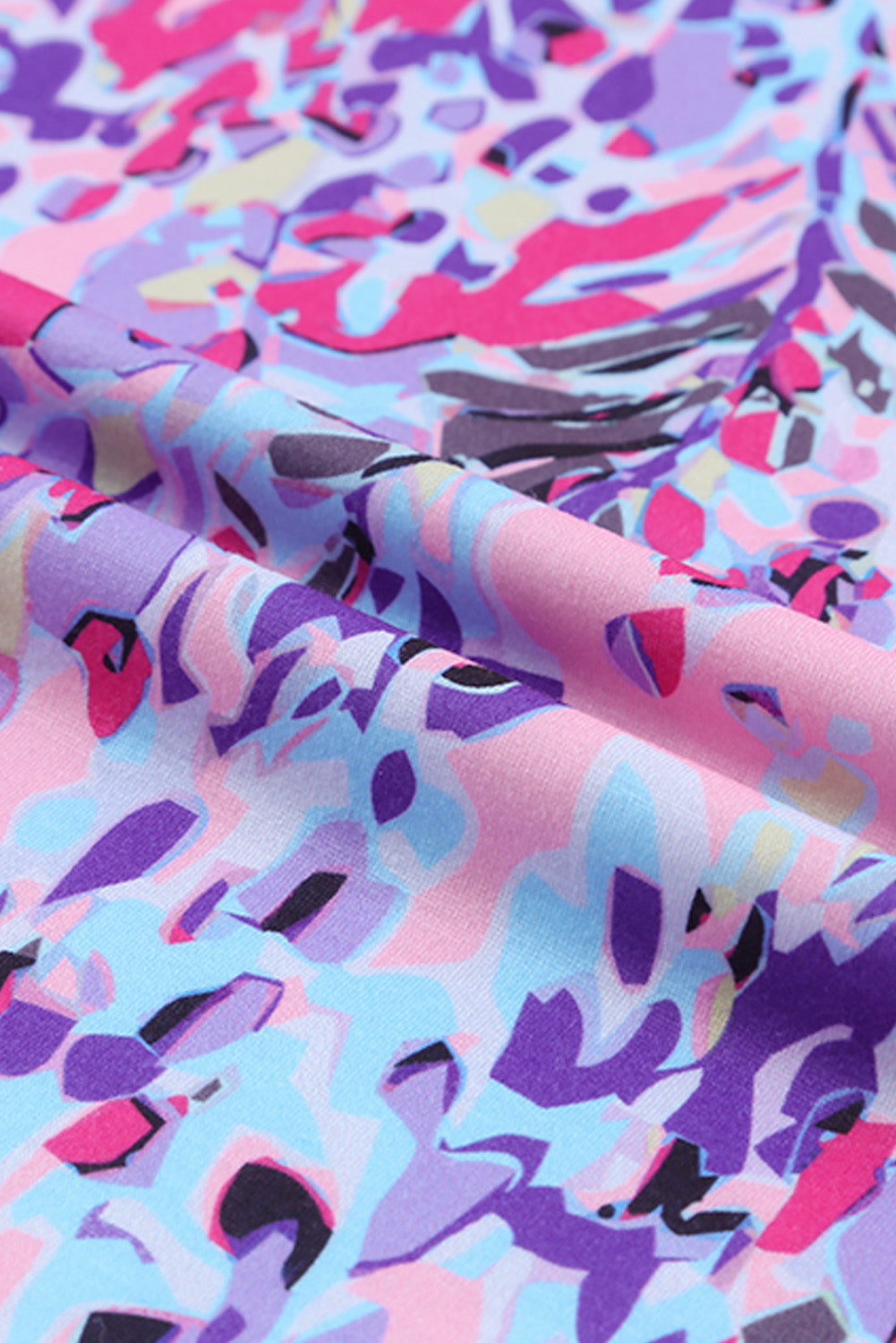 Floral Short Sleeve V-Neck Tee