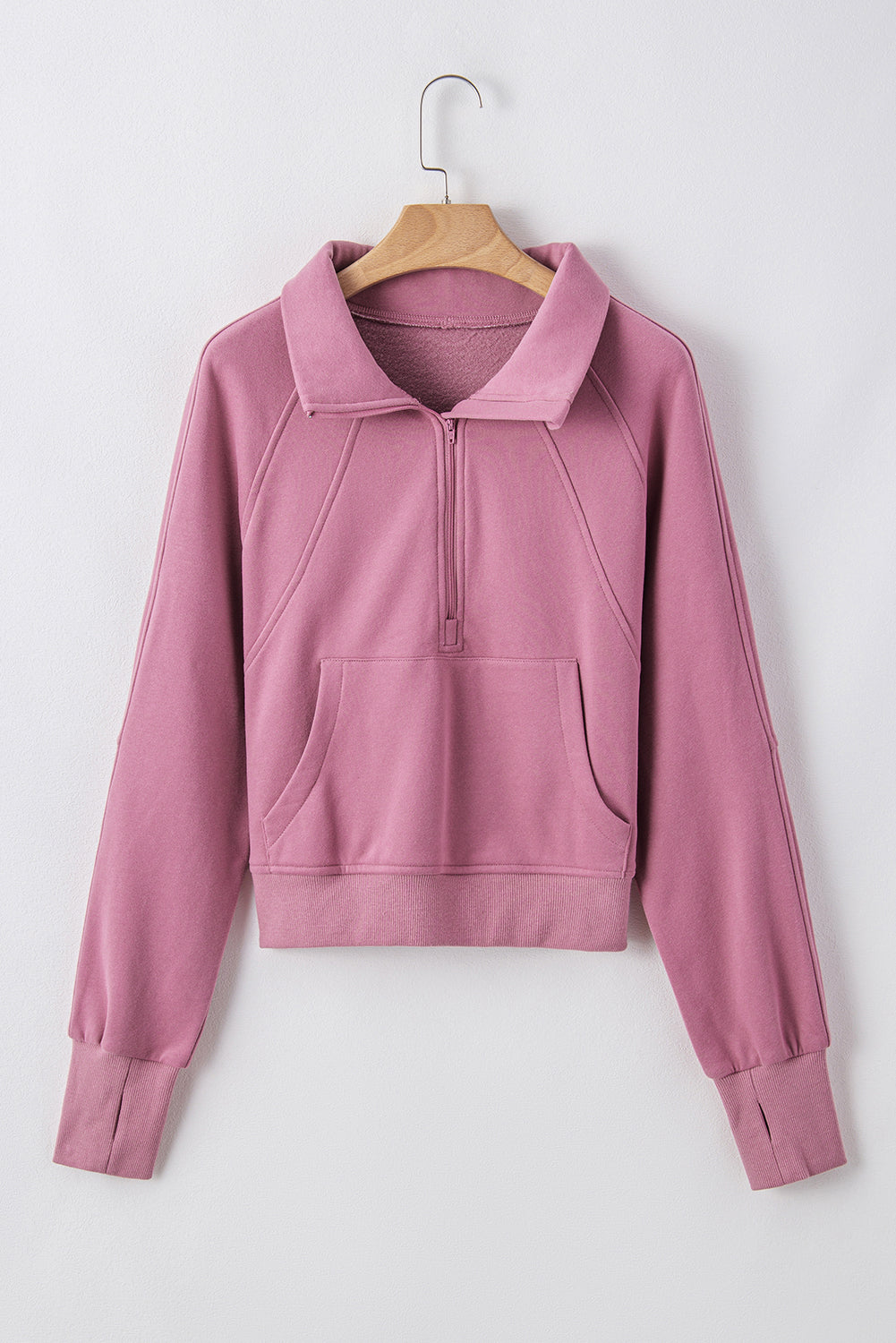 Fleece Lined Zip-Up Sweatshirt