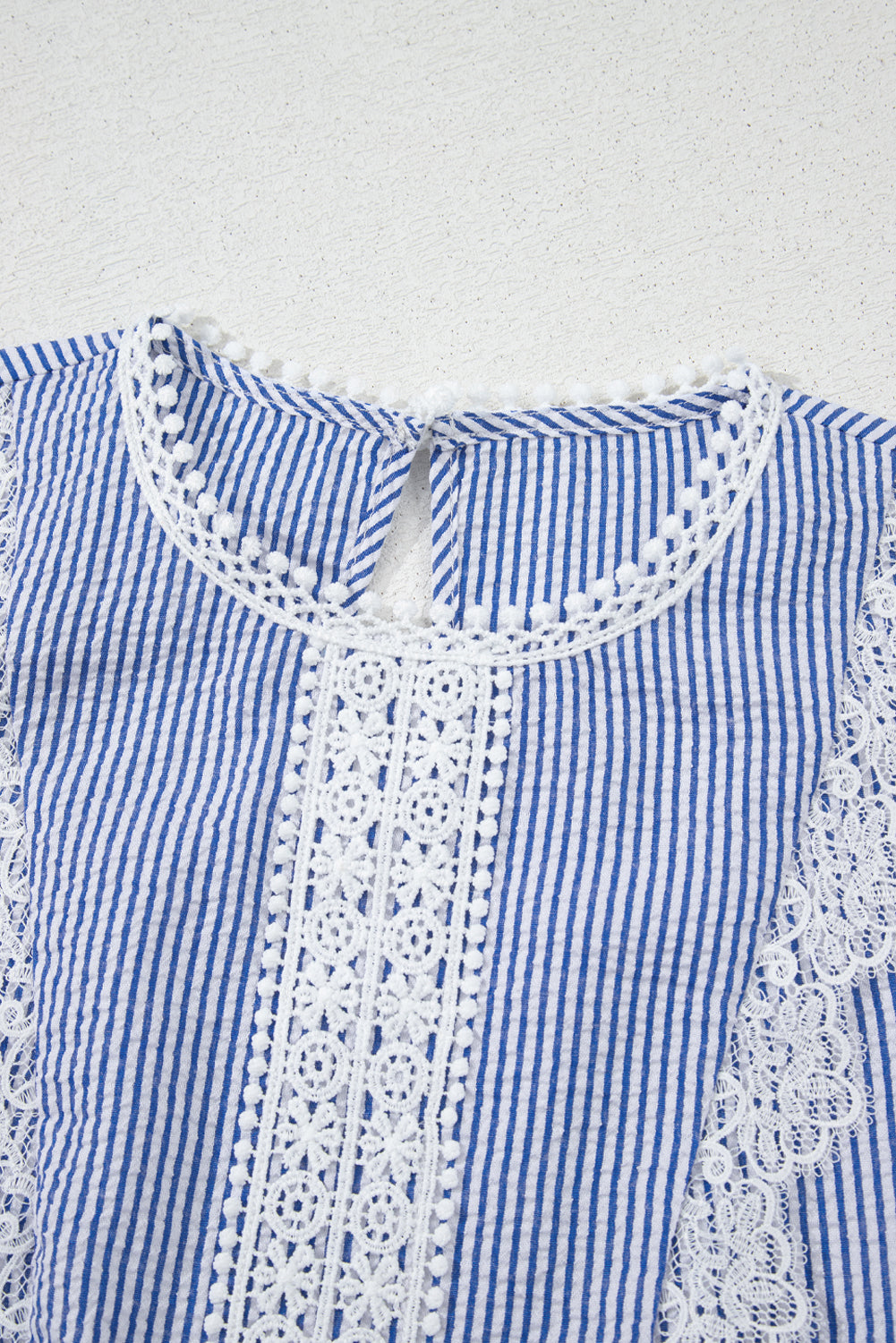 Stripe Lace Patchwork Tank Top