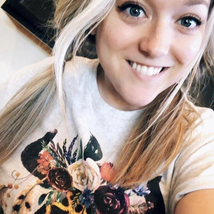 Leopard Floral Feather Bull Skull Graphic Tee