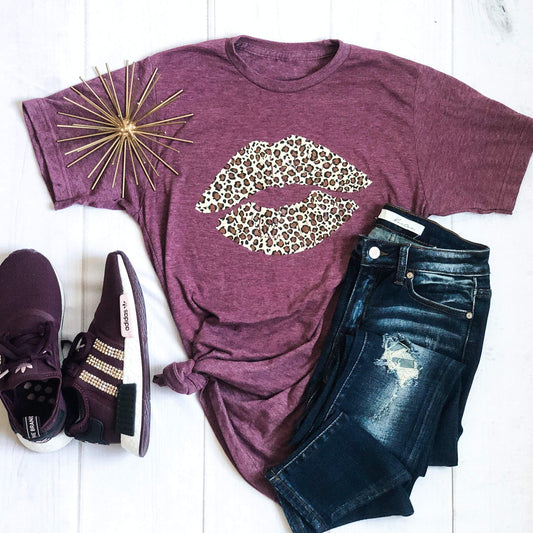 Leopard Lips Soft Graphic Tee