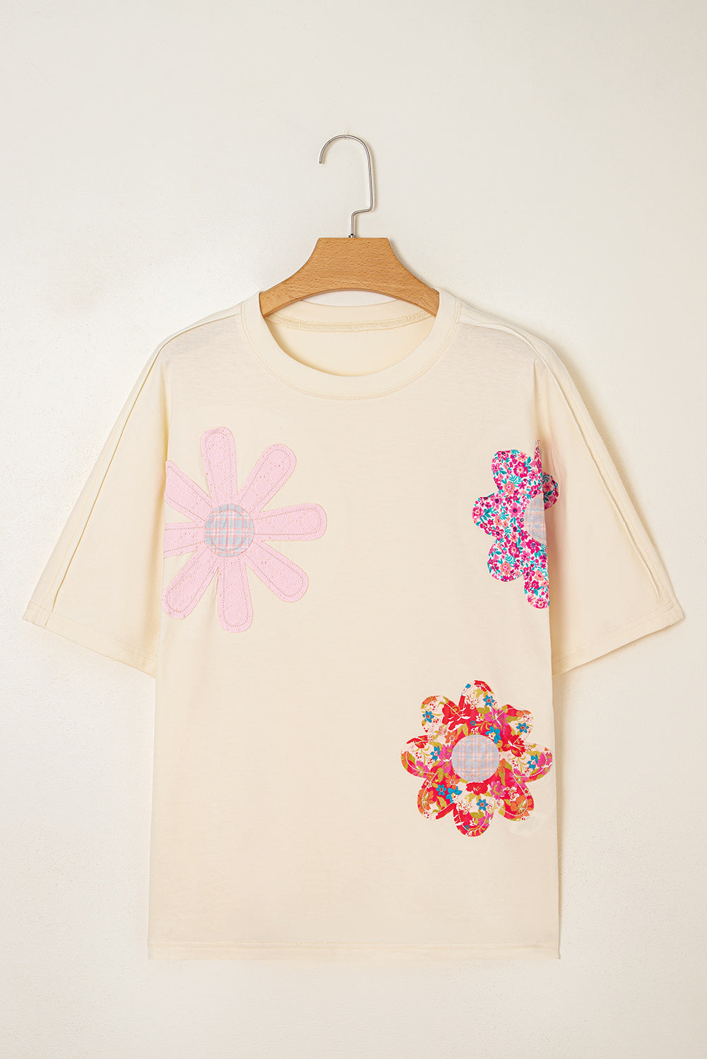 Flower Patchwork Reverse Seam Tee