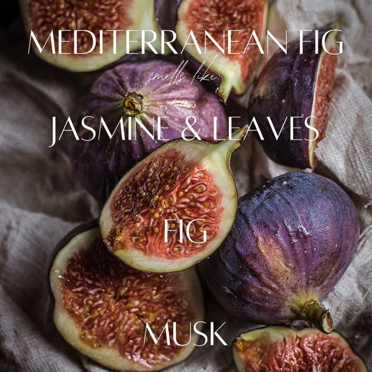 Mediterranean Fig - 7 Wick White Wood Dough Bowl Soy Candle