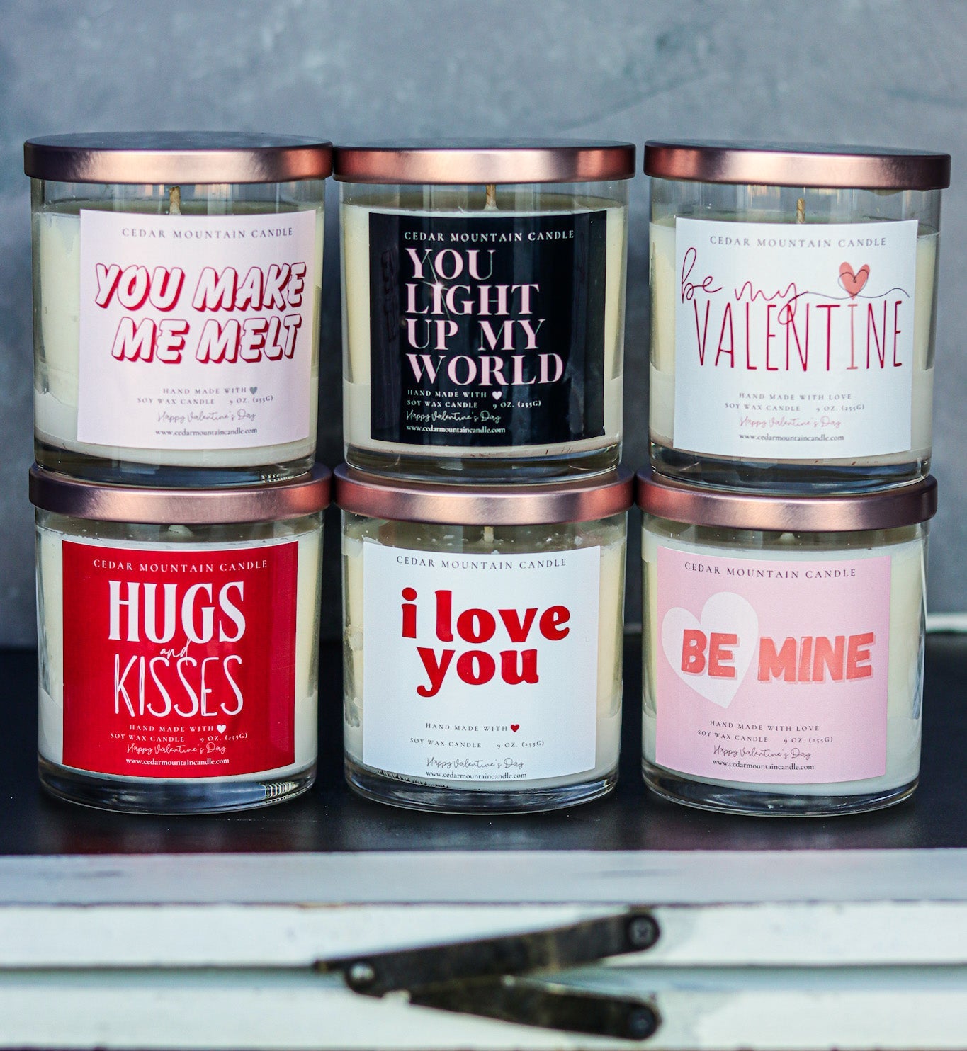 You Make Me Melt - Valentine's Day Soy Candle - 9 oz Whiskey Glass Jar - Choose Your Scent
